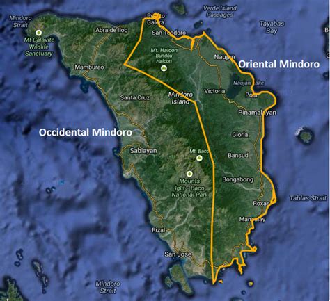 OCCIDENTAL AND ORIENTAL MINDORO .